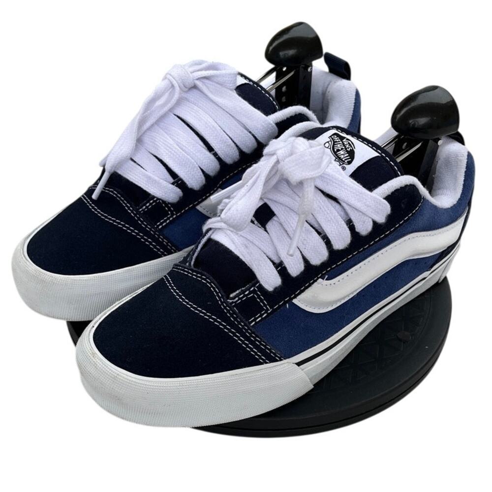 Unisex Vans Knu Skool VN0009QCNWD Suede Running Athletic Sneaker M7.5/W9 Blue
